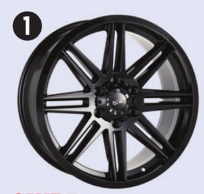 CRW GTX Truck/SUV Alloy Wheels, Gloss Black