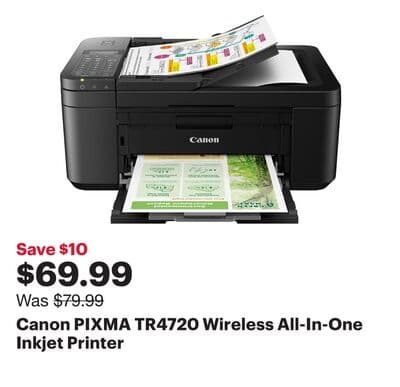 Canon PIXMA TR4720 Wireless All-In-One Inkjet Printer