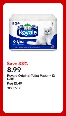 Royale Original Toilet Paper - 12 Rolls