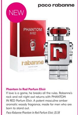 Paco Rabanne Phantom In Red Parfum Elixir
