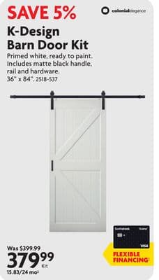 K-Design Barn Door Kit
