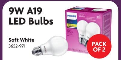 9W A19 LED Bulbs