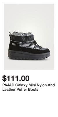 PAJAR Galaxy Mini Nylon And Leather Puffer Boots