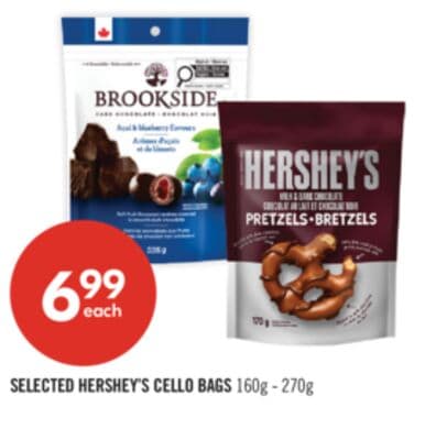 SELECTED HERSHEY'S CELLO BAGS