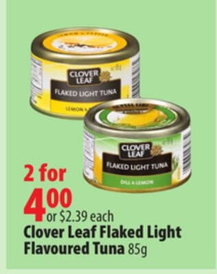 Clover Leaf Flaked Light Flavoured Tuna