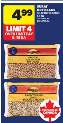 SURAJ® DRY BEANS, 1.8 KG