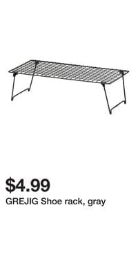 GREJIG Shoe rack, gray