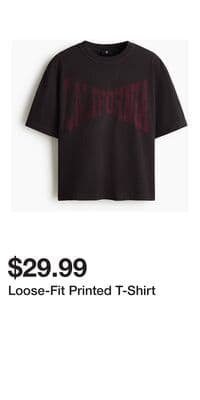 Loose-Fit Printed T-Shirt