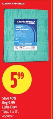 Certified Light-Duty Tarp