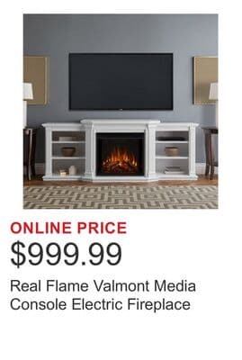 Real Flame Valmont Media Console Electric Fireplace