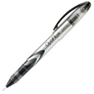 Staples OptiFlow Needle-Tip Rollerball Pens 0.5mm Black 6 Pack