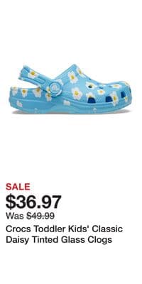 Crocs Toddler Kids' Classic Daisy Tinted Glass Clogs