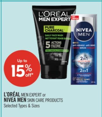 L'OREAL MEN EXPERT or NIVEA MEN SKIN CARE PRODUCTS