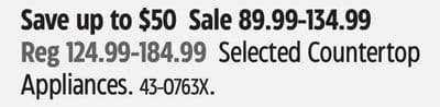 Selected Countertop Appliances