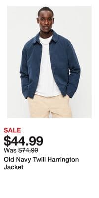 Old Navy Twill Harrington Jacket