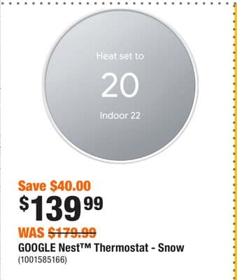 GOOGLE Nest™ Thermostat - Snow