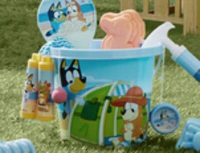 Licensed buckets or bubble wands