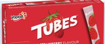 Yoplait Tubes 8 x 56 g or Source yogurt tubs 630 g