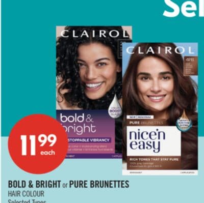 BOLD & BRIGHT or PURE BRUNETTES HAIR COLOR