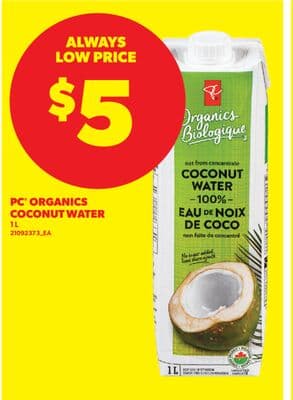 PC® ORGANICS COCONUT WATER, 1 L