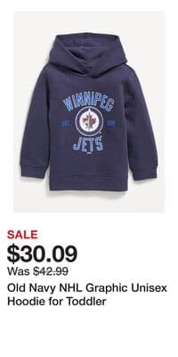 Old Navy NHL Graphic Unisex Hoodie for Toddler