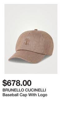 BRUNELLO CUCINELLI Baseball Cap With Logo