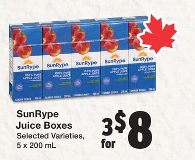 SunRype Juice Boxes