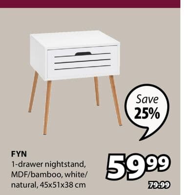 FYN 1-drawer nightstand