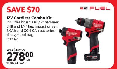 12V Cordless Combo Kit