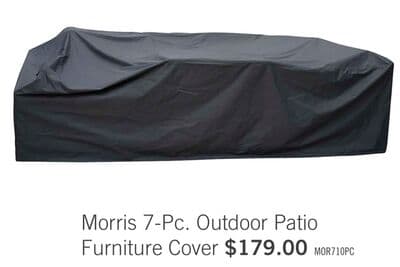Morris 7-Piece & 10-Piece Outdoor Patio Furniture Cover - Water Resistant, Dustproof - Grey