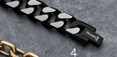 Stainless Steel Diamond Cut Matte Curb Link Bracelet