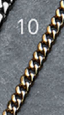 Stainless Steel 22" 3.3mm Gold-plated Polished Curb Chain