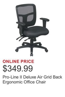 Pro-Line II Deluxe Air Grid Back Ergonomic Office Chair
