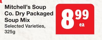 Mitchell's Soup Co. Dry Packaged Soup Mix