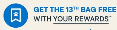 GET THE 13TH BAG FREE WITH YOUR REWARDS™