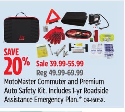 MotoMaster Commuter and Premium Auto Safety Kit