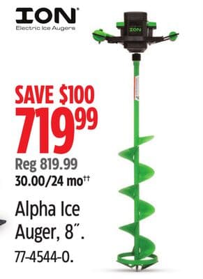 ION Alpha Ice Auger, 8"
