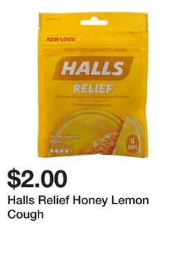 Halls Relief Honey Lemon Cough