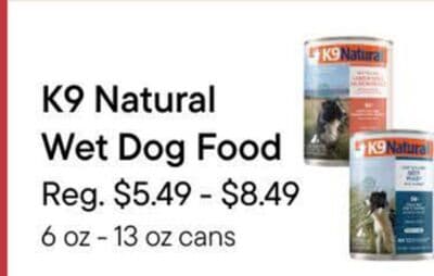 K9 Natural Wet Dog Food