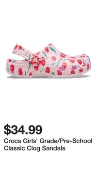 Crocs Girls' Grade/Pre-School Classic Clog Sandals