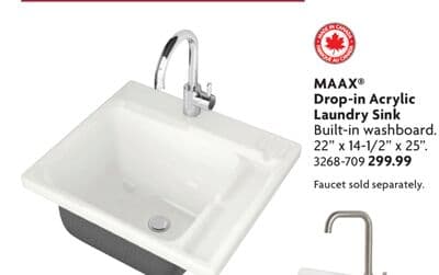 Drop-in Acrylic Laundry Sink