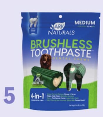 Ark Naturals Brushless Toothpaste Dental Chew Medium