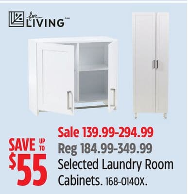 For Living Selected Laundry Room Cabinets.
