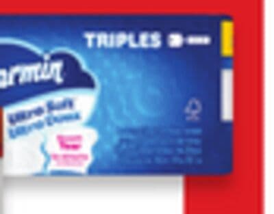 Charmin bathroom tissue 30 triple rolls