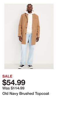 Old Navy Brushed Topcoat